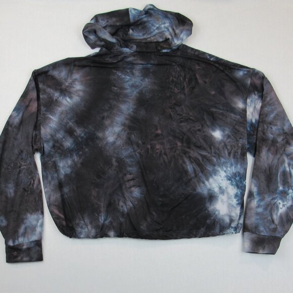 UK2LA Juniors Size M Multicolored Marbled Soft Hooded Long Sleeve Shirt - Picture 4 of 7